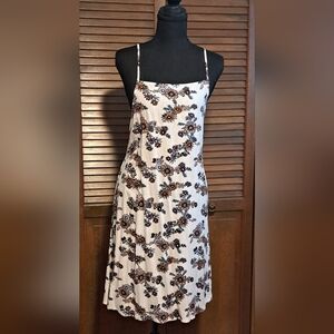 O'Neill Floral Mini Dress - Cream and Black